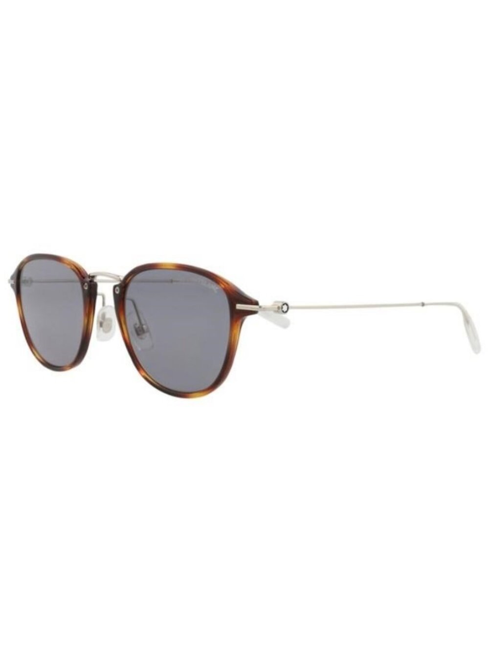 New Montblanc Mens Round/Oval Havana Silver Grey Fashion Designer Sunglasses